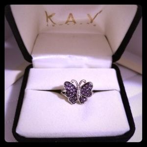 Kay Jewelers Purple Butterfly Ring